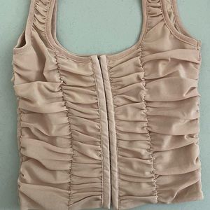 shinestar eye hook clasp tank top